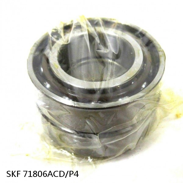 71806ACD/P4 SKF Super Precision,Super Precision Bearings,Super Precision Angular Contact,71800 Series,25 Degree Contact Angle