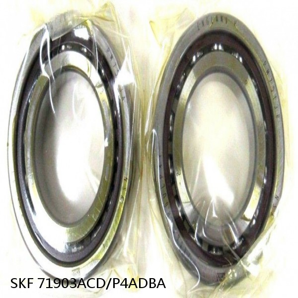 71903ACD/P4ADBA SKF Super Precision,Super Precision Bearings,Super Precision Angular Contact,71900 Series,25 Degree Contact Angle